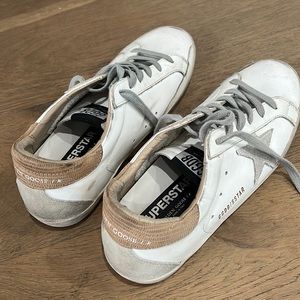 COPY - GOLDEN GOOSE Exclusive White & Brown Super-Star Classic Sneakers